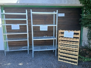 Gratis Kellerregale aus Metall, Weinregal aus Holz Bild 3