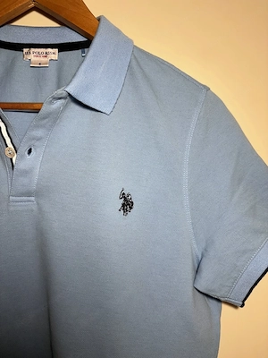 U.S. Polo Assn. Herren Poloshirt hellblau Größe S Bild 3