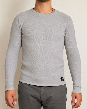 Only & Sons Herren Strickpullover grau Größe XS Bild 2