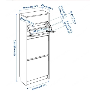 Ikea Bissa Schuhschrank Schuhregal  Bild 2