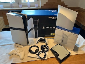 PlayStation 5 Pro 1TB mit Disc-Laufwerk + DualSense + LED-Ständer   Top Zustand Bild 4