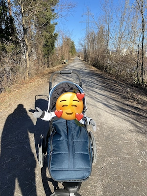 Kinderwagen Thule mit Fußsack Bild 4