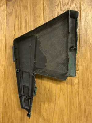 Original Puch Monza 4GP Seitendeckel grün - gebraucht, mit Gebrauchsspuren Bild 4