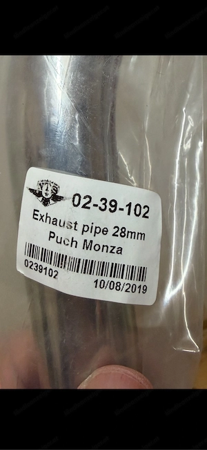 Auspuff und Krümmer 28 mm für Puch, NEU und OVP Bild 5