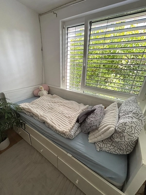 Ausziehbares Bett weiss Bild 9