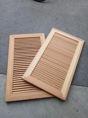 Fensterläden NEU 6 Stck Massivholz Bild 5