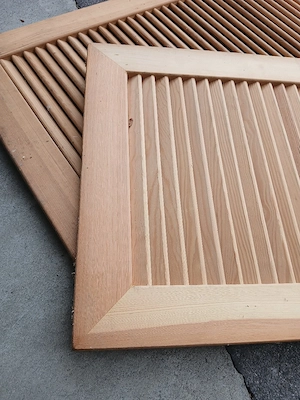 Fensterläden NEU 6 Stck Massivholz Bild 3