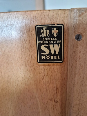 Original SW Möbel   Soziale Wohnkultur   Mid Century   50er 60er Jahre Bild 3