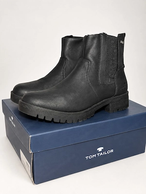 Tom Tailor schwarze Chelsea Boots Stiefeletten Größe 39 Bild 8