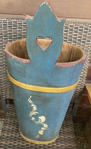 Schirmständer Holz mit Bauernmalerei Bild 2