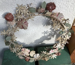 Türkranz Blumen Metall Bild 4