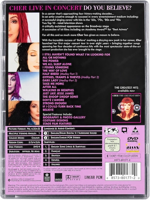 Cher   Live in Concert: Do You Believe?   DVD + 3D Insert   Booklet Bild 2