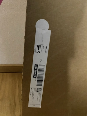 IKEA MALM Glasplatte 160   48 cm   weiß - Neu verpackt Bild 2