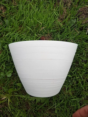 Blumentopf weiß