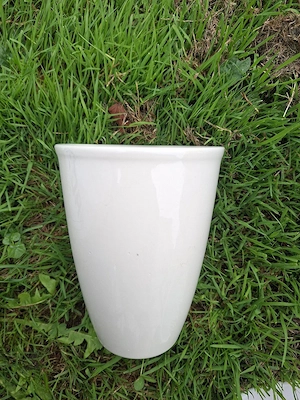 Blumenvase beige