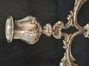 Alter 800er Silber Kerzenständer Kerzenleuchter antik Bild 4