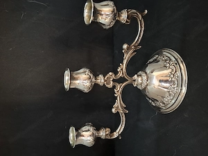 Alter 800er Silber Kerzenständer Kerzenleuchter antik Bild 2