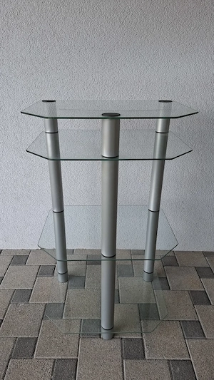 Glastisch 60 x 45 x 103 cm zu verschenken