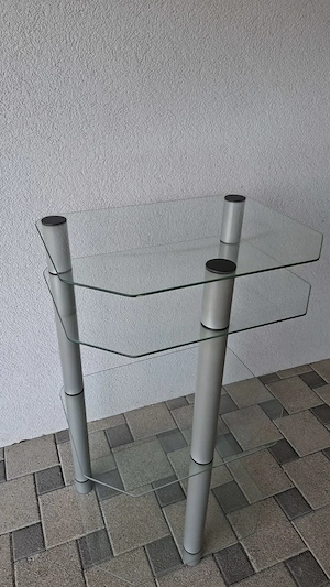 Glastisch 60 x 45 x 103 cm zu verschenken Bild 2
