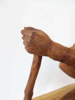 Hl.Christophorus mit Jesukind Holzfigur 46 cm Bild 6