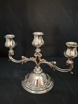 Alter 800er Silber Kerzenständer Kerzenleuchter antik Bild 2