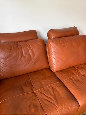 Echtleder -Sofa Bild 3
