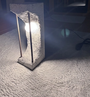 Wohndeko LED Betonstehlampe Bild 2