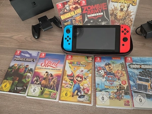 Nintendo Switch mit Spielen und Zubehör  Bild 5