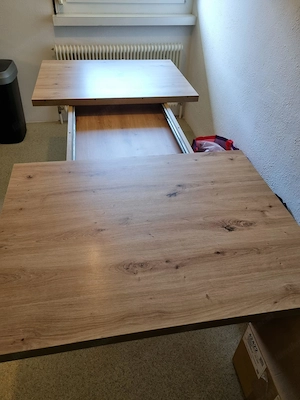 Esstisch aus Holz mit verstellbarer Länge Bild 3