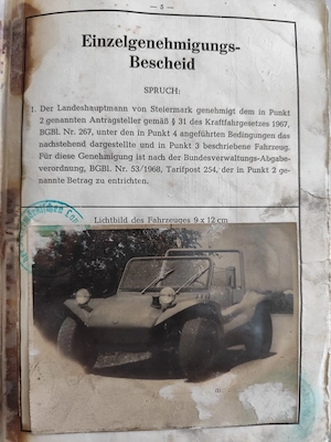 VW Dune Buggy Oldtimer  Bild 3