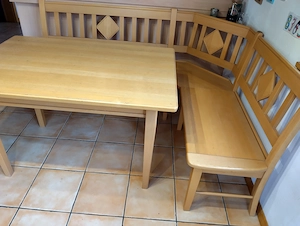 Eckbank mit Tisch in Tischler Qualität  Bild 3