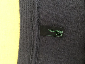 Benetton Langarmshirt Marineblau Gr. XS Bild 4