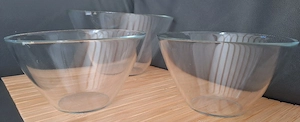 Salatschüsseln aus Glas 3er Set Bild 3