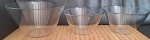 Salatschüsseln aus Glas 3er Set Bild 2