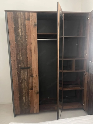 Verkaufe komplettes Jugendzimmer im Retro Look aus Holz Bild 6