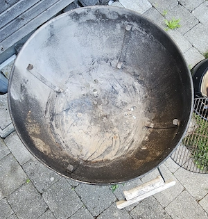 Weber Kugelgrill 47 cm mit Holzgriffen   Made in USA (Baujahr 1998) Bild 3
