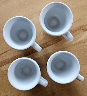 4x IPA Italy Espressotassen dickwandig   Weiß (Gastro-Qualität) Bild 2