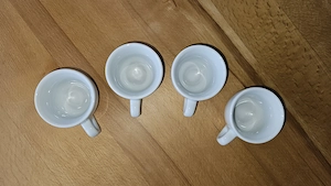 4x IPA Italy Espressotassen dickwandig   Weiß (Gastro-Qualität) Bild 5