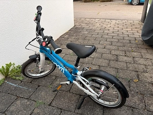Woom 2 kinderfahrrad 14 zoll Blau Weiß Bild 2