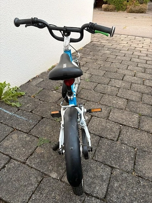 Woom 2 kinderfahrrad 14 zoll Blau Weiß Bild 4