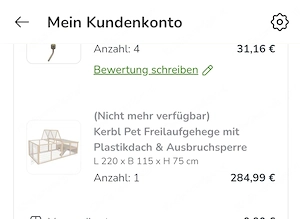 KerblPet Freilaufgehege mit Plastikdach und Ausbruchsperre  Bild 4