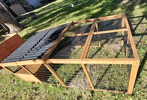 KerblPet Freilaufgehege mit Plastikdach und Ausbruchsperre  Bild 3