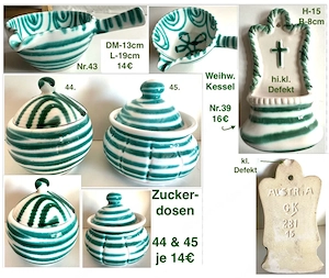 Gmundner Keramik grün geflammt ab 6  Bild 7