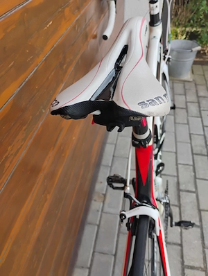 Bianchi Sempre Carbon Rennrad, Gr.59, weiss rot schwar, Shimano Ultegra Bild 8