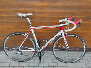 Bianchi Sempre Carbon Rennrad, Gr.59, weiss rot schwar, Shimano Ultegra