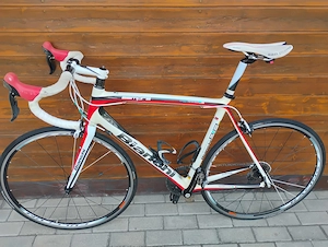 Bianchi Sempre Carbon Rennrad, Gr.59, weiss rot schwar, Shimano Ultegra Bild 2
