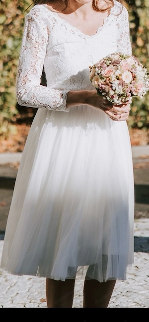 Brautoutfit Rock und Oberteil Komplettset, Brautkleid Hochzeitsoutfit Bild 2