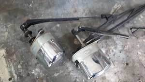 Wischermotor mit Wischer für Oldeimer oder Traktor 12Volt Bild 2