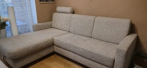 Couch Beige Textil  Bild 2