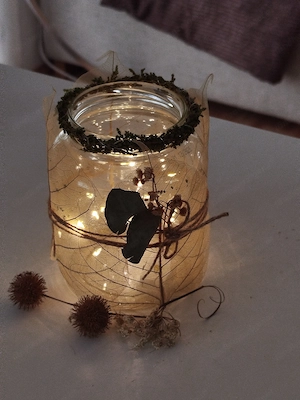 Deko Herbstlicht Glas neu Bild 3